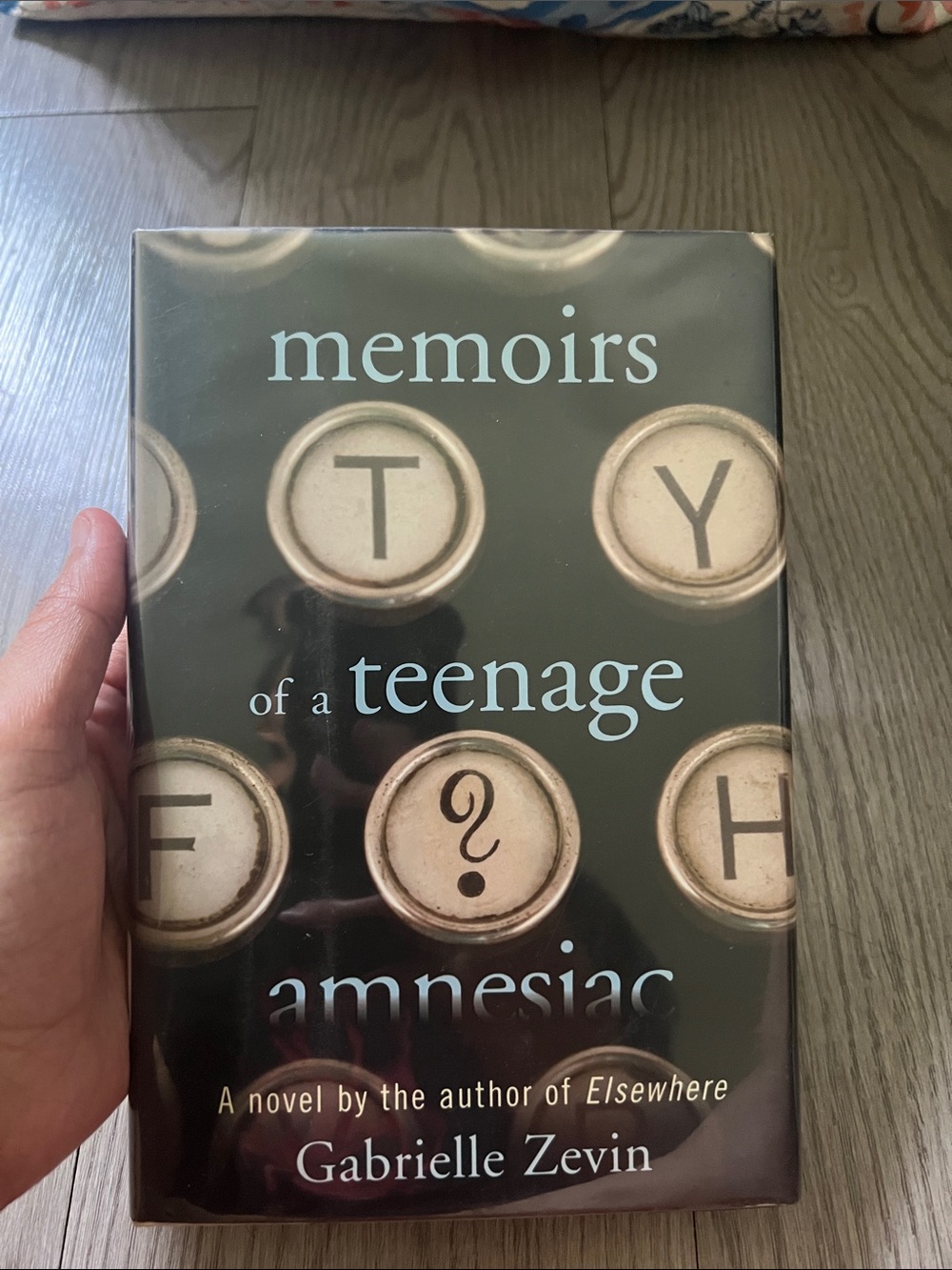 Memoirs of a Teenage Amnesiac by Gabrielle Zevin - Black & Cream Hardcover
